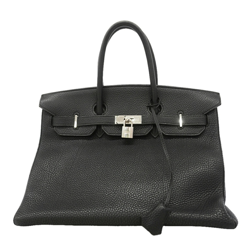 Hermes Birkin 35 Togo Black Handbag (□F stamp) - Women's